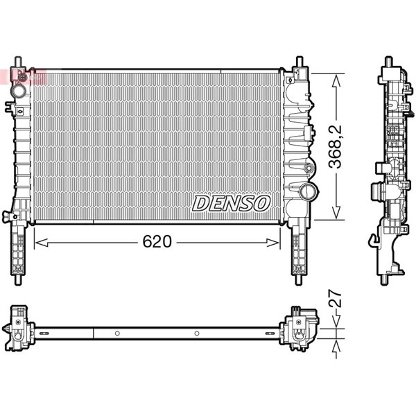 Kylare, motorkylning Denso DRM20122 DENSO