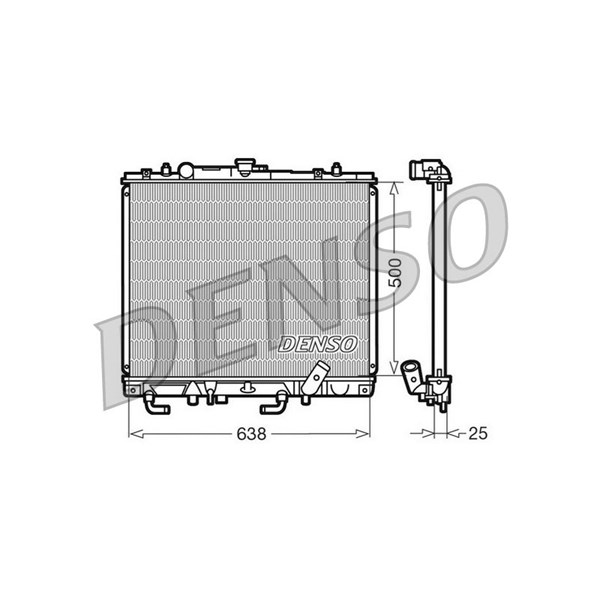 Kylare, motorkylning Denso DRM45016 DENSO