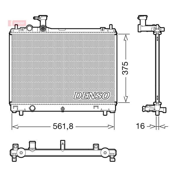 Kylare, motorkylning Denso DRM47044 DENSO
