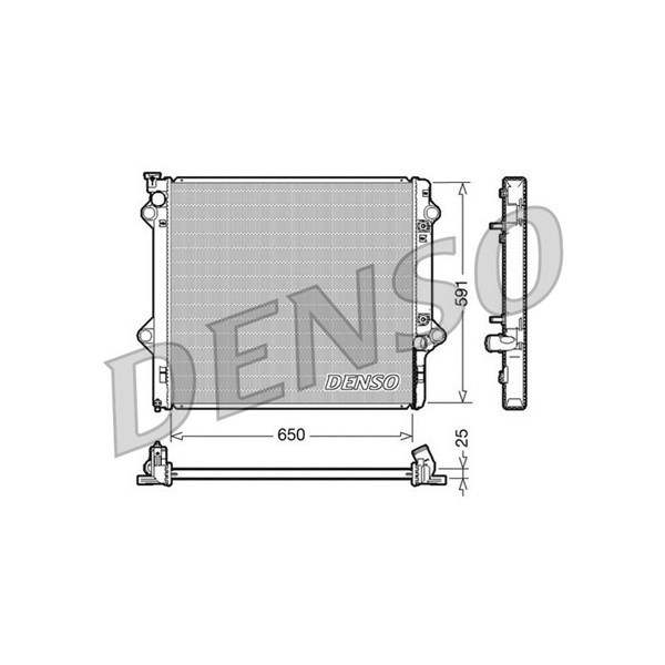 Kylare, motorkylning Denso DRM50046 DENSO