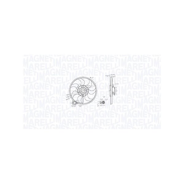 Fläkt, kylare 12V Magneti marelli 069422864010 MAGNETI MARELLI