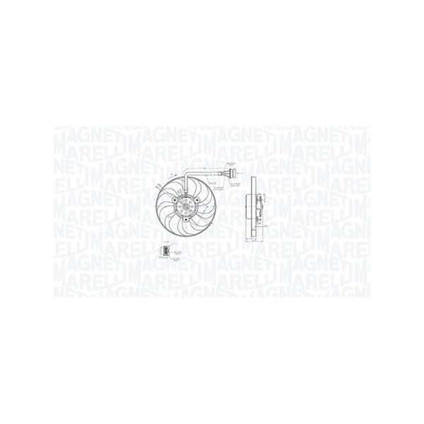 Fläkt, kylare 12V Magneti marelli 069422883010 MAGNETI MARELLI