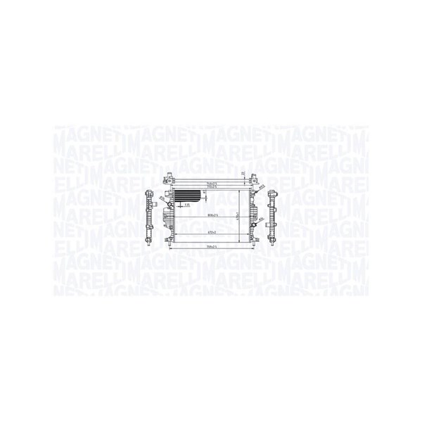 Kylare, motorkylning Magneti marelli 350213215800 MAGNETI MARELLI