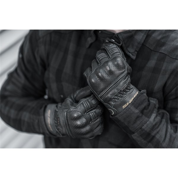 MC herrhandskar Short SHIMA AVIATOR M Black SHIMA SHIMA