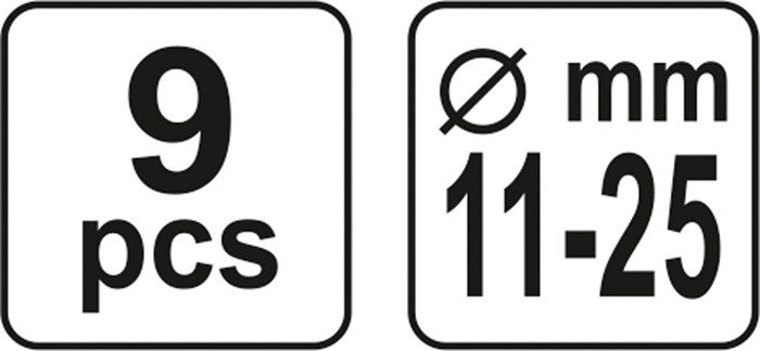 Centreringsverktygssats, koppling, Universal Yato YT-06311 Yato