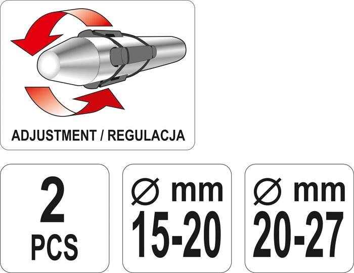 Centreringsverktygssats, koppling, Universal Yato YT-06312 Yato