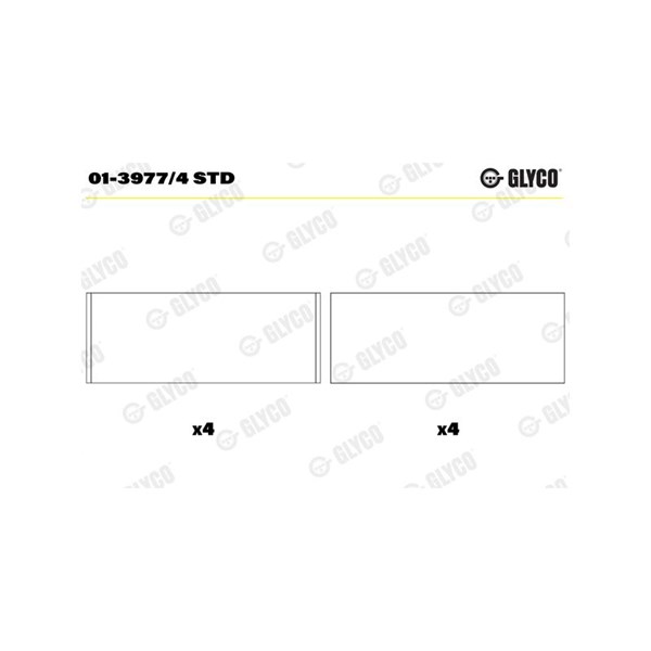 Vevstakslager Glyco 01-3977/4 STD GLYCO