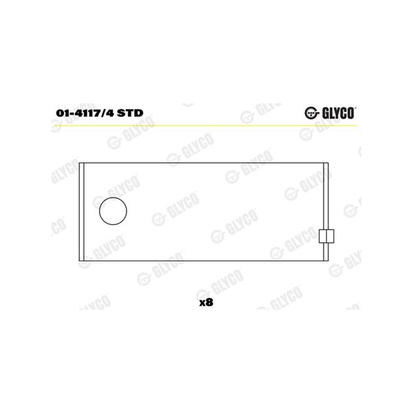 Vevstakslager Glyco 01-4117/4 STD GLYCO Vevstakslager Glyco 01-4117/4 STD GLYCO
