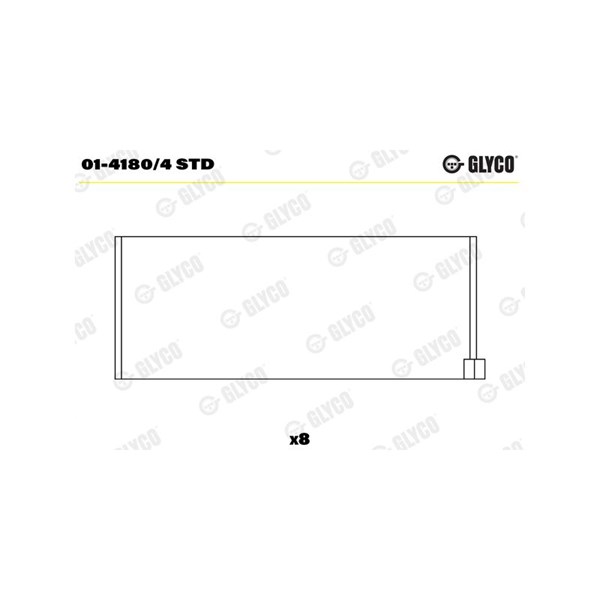 Vevstakslager Glyco 01-4180/4 STD GLYCO Vevstakslager Glyco 01-4180/4 STD GLYCO