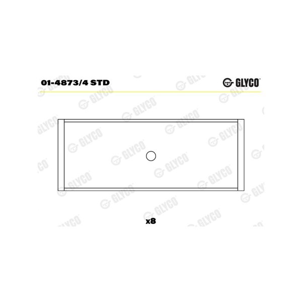 Vevstakslager Glyco 01-4873/4 STD GLYCO