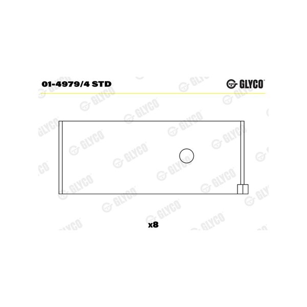 Vevstakslager Glyco 01-4979/4 STD GLYCO