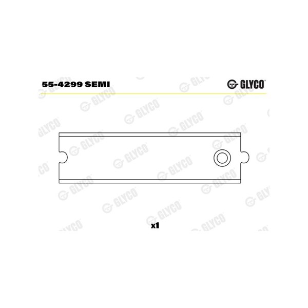 Övre bussning, vevstake Glyco 55-4299 SEMI GLYCO Övre bussning, vevstake Glyco 55-4299 SEMI GLYCO