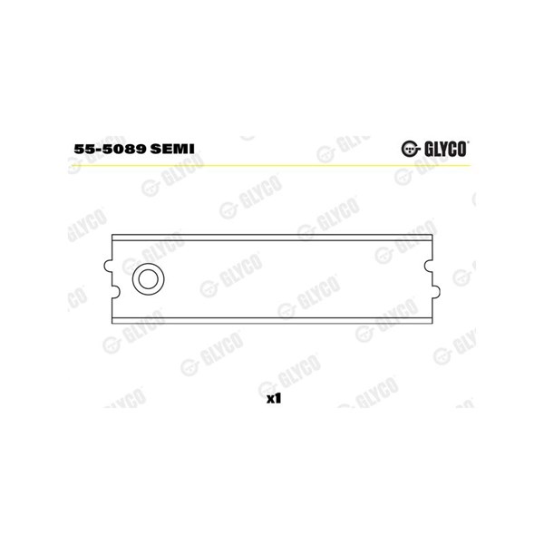 Övre bussning, vevstake Glyco 55-5089 SEMI GLYCO