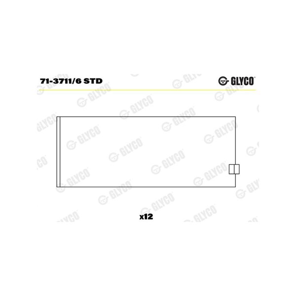 Vevstakslager Glyco 71-3711/6 STD GLYCO Vevstakslager Glyco 71-3711/6 STD GLYCO