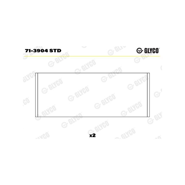 Vevstakslager Glyco 71-3904 STD GLYCO