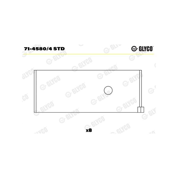 Vevstakslager Glyco 71-4580/4 STD GLYCO