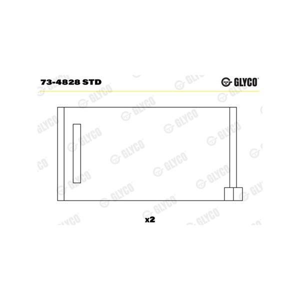 Kamaxellager Glyco 73-4828 STD GLYCO Kamaxellager Glyco 73-4828 STD GLYCO