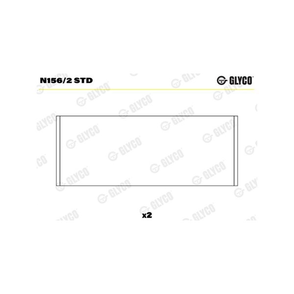 Kamaxellager Glyco N156/2 STD GLYCO