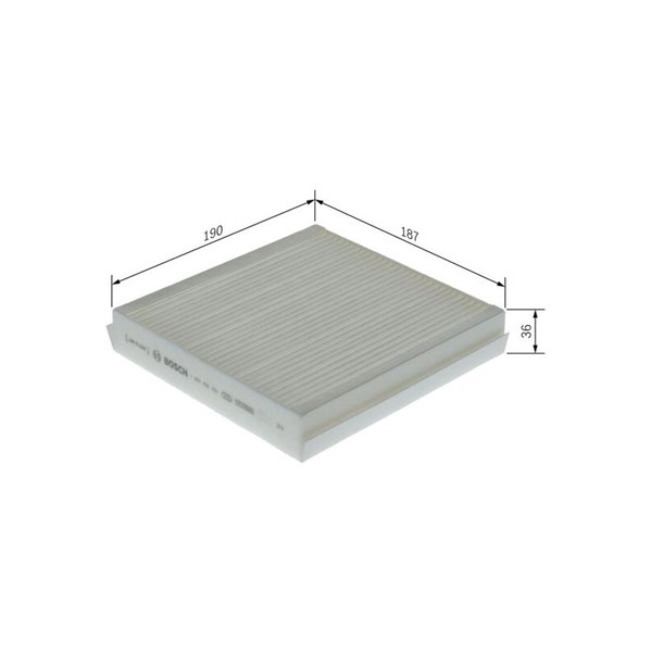 Kupefilter, Motorrum Bosch 1 987 435 163 BOSCH