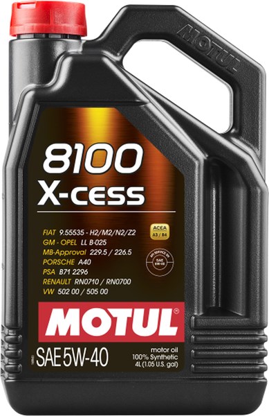 MOTOROLJA MOTUL 8100 X-CESS 5W-40 A3/B4, 4L MOTUL