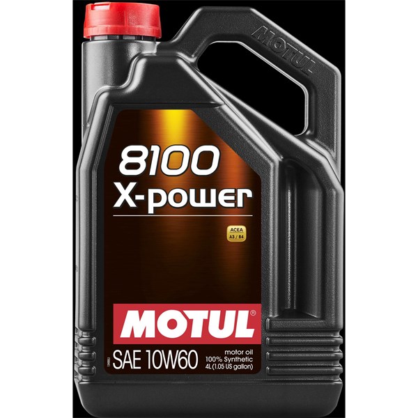 MOTOROLJA MOTUL 8100 X-POWER 10W-60 A3/B4, 4L Motul 106143 MOTUL MOTOROLJA MOTUL 8100 X-POWER 10W-60 A3/B4, 4L Motul 106143 MOTUL
