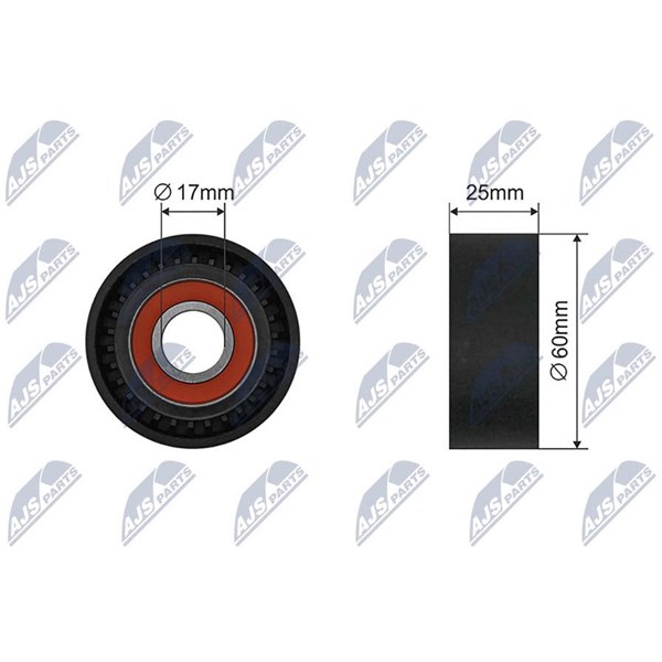 Spännrulle, Drivrem Nty RNK-MZ-013A NTY Spännrulle, Drivrem Nty RNK-MZ-013A NTY