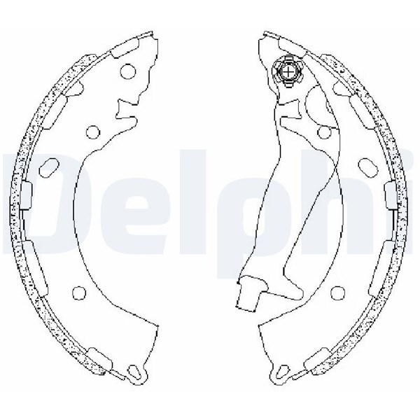 Bromsbackar, sats, Bakaxel Delphi LS2195 DELPHI