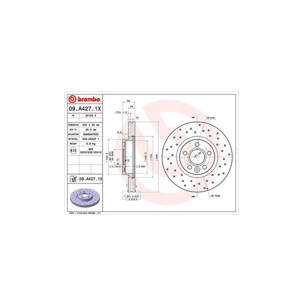 Bromsskiva, Framaxel Magneti marelli 360406087602 MAGNETI MARELLI