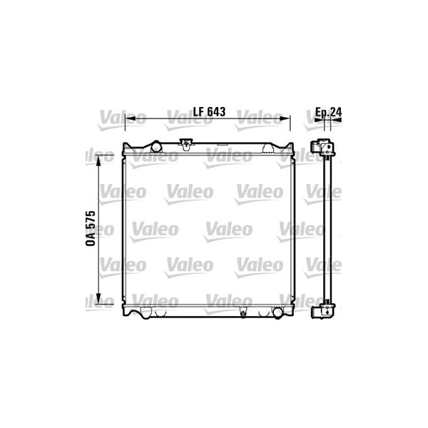 Kylare, motorkylning Valeo 734205 VALEO