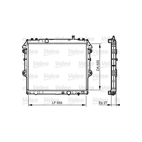 Kylare, motorkylning Valeo 735442 VALEO
