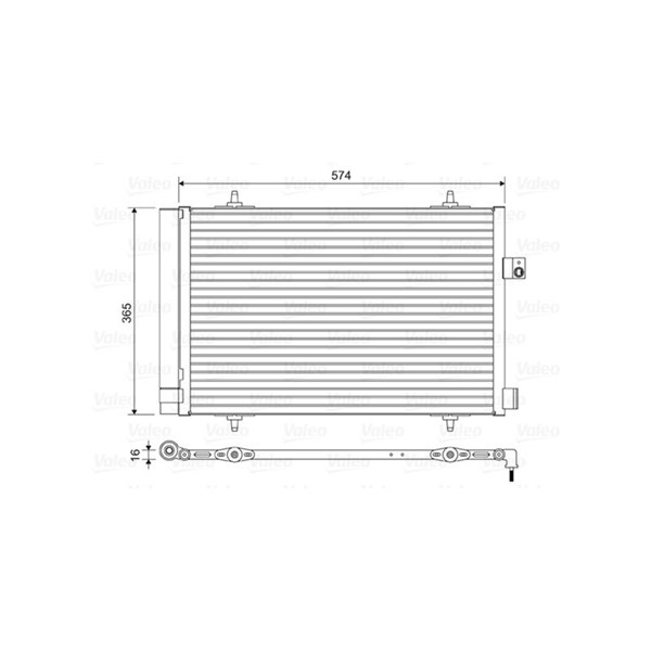 Kondensor, klimatanläggning Valeo 814420 VALEO