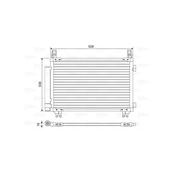 Kondensor, klimatanläggning Valeo 814449 VALEO