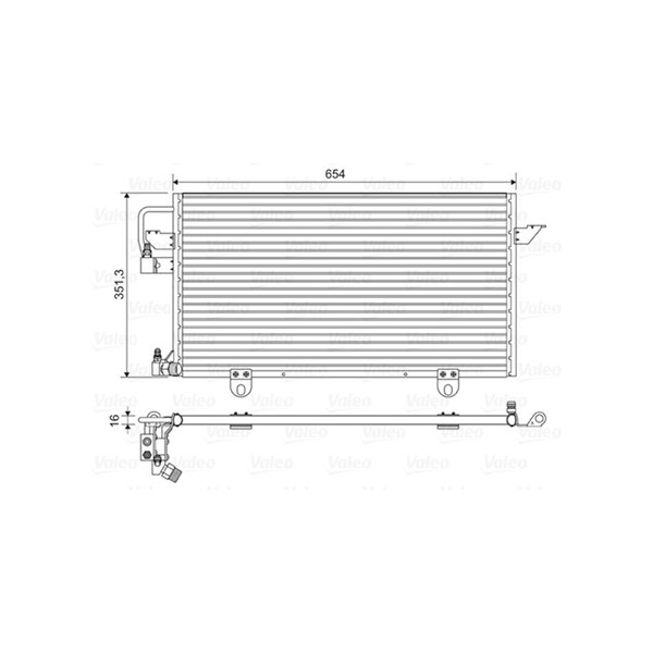 Kondensor, klimatanläggning Valeo 822602 VALEO