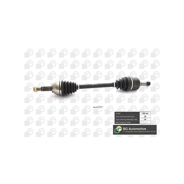 Drivaxel, framaxel vänster Bga DS2353L BGA
