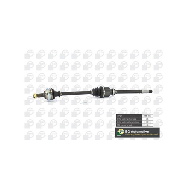 Drivaxel, framaxel höger Bga DS6722RA BGA