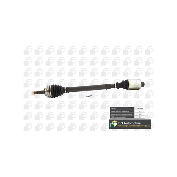Drivaxel, framaxel höger Bga DS7320RA BGA