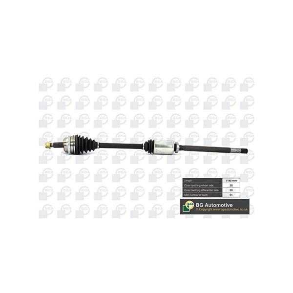 Drivaxel, framaxel höger Bga DS7335RA BGA