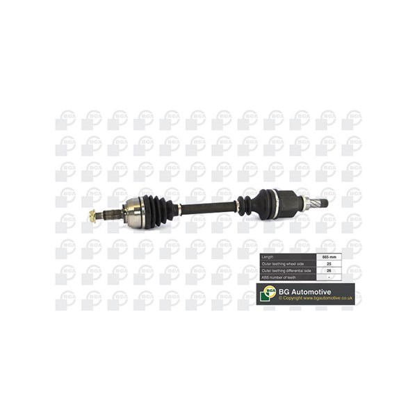 Drivaxel, framaxel vänster Bga DS7349L BGA
