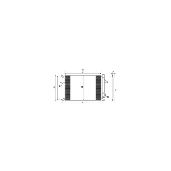 Kondensor, klimatanläggning Hc-cargo 261165 HC-Cargo