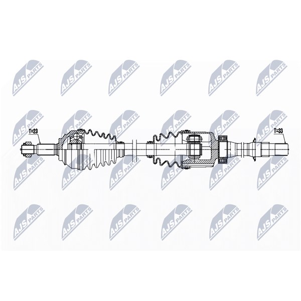 Drivaxel Renault Zoe (bfm_), framaxel höger Nty NPW-RE-196 NTY