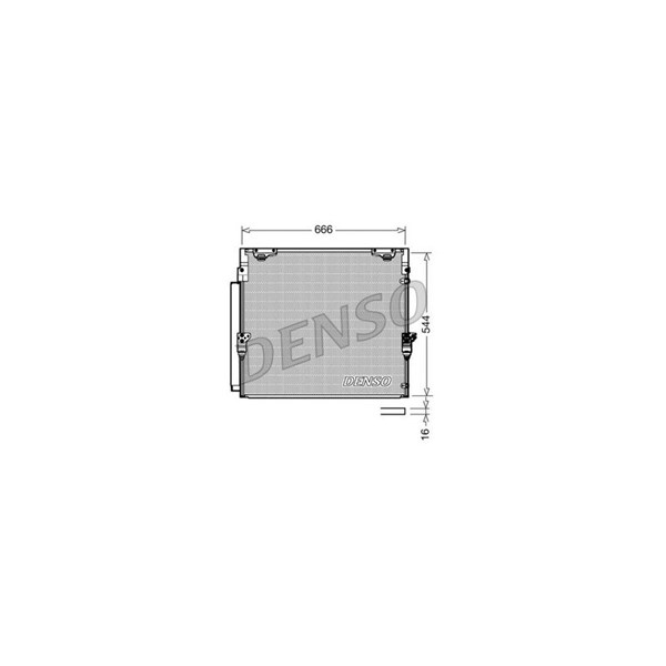 Kondensor, klimatanläggning Denso DCN50036 DENSO