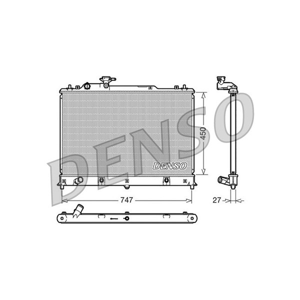 Kylare, motorkylning Denso DRM44025 DENSO