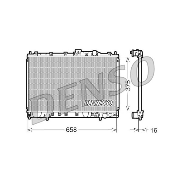 Kylare, motorkylning Denso DRM45002 DENSO