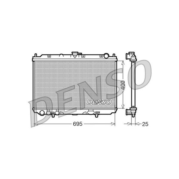 Kylare, motorkylning Denso DRM46016 DENSO