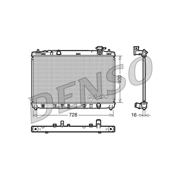 Kylare, motorkylning Denso DRM50041 DENSO