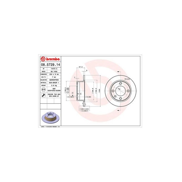 Bromsskiva Solid, Bakaxel Magneti marelli 360406018100 MAGNETI MARELLI