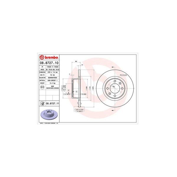 Bromsskiva Solid, Bakaxel Magneti marelli 360406018800 MAGNETI MARELLI
