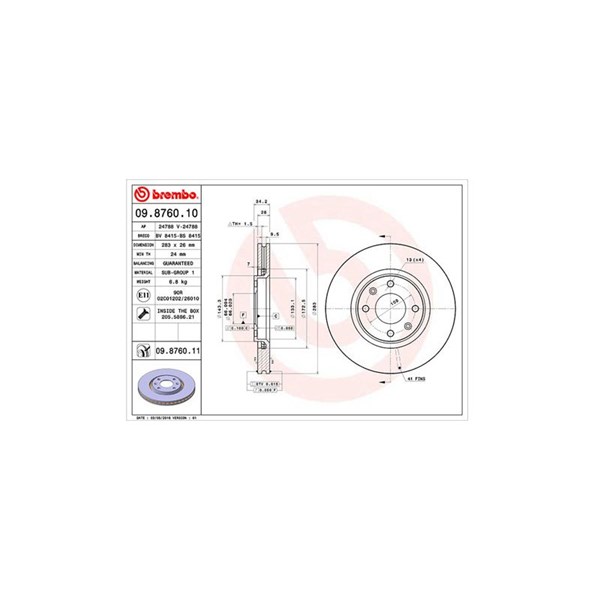 Bromsskiva Ventilerad, Framaxel Magneti marelli 360406018900 MAGNETI MARELLI