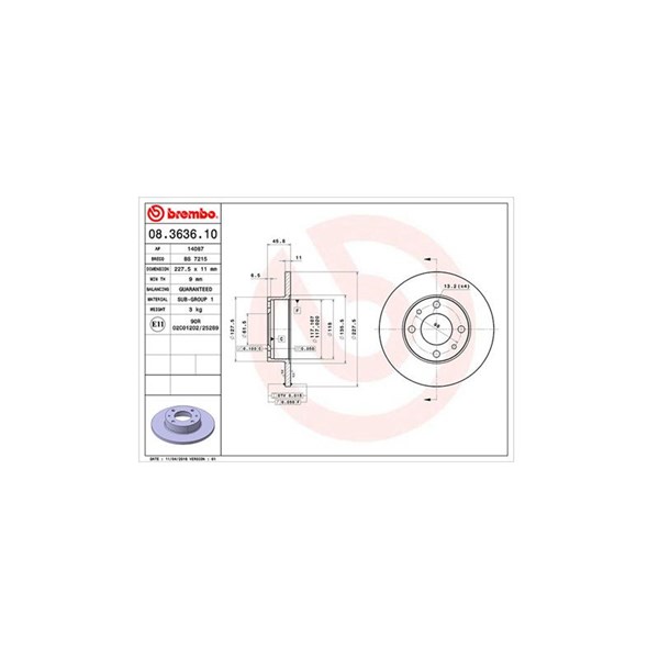Bromsskiva Solid, Framaxel, Bakaxel Magneti marelli 360406020400 MAGNETI MARELLI