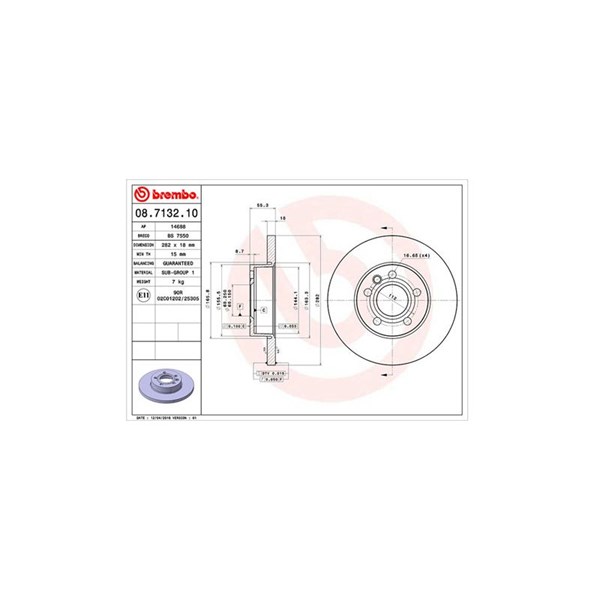 Bromsskiva Solid, Framaxel Magneti marelli 360406050100 MAGNETI MARELLI